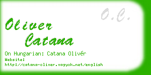 oliver catana business card